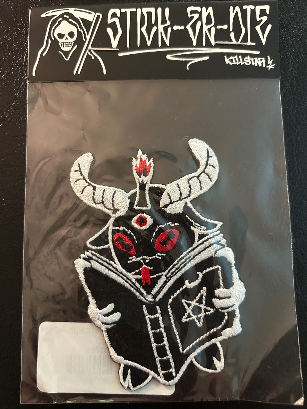 Killstar Fully Booked Embroidered Baphomet Baby Baph Patch in Original Packaging